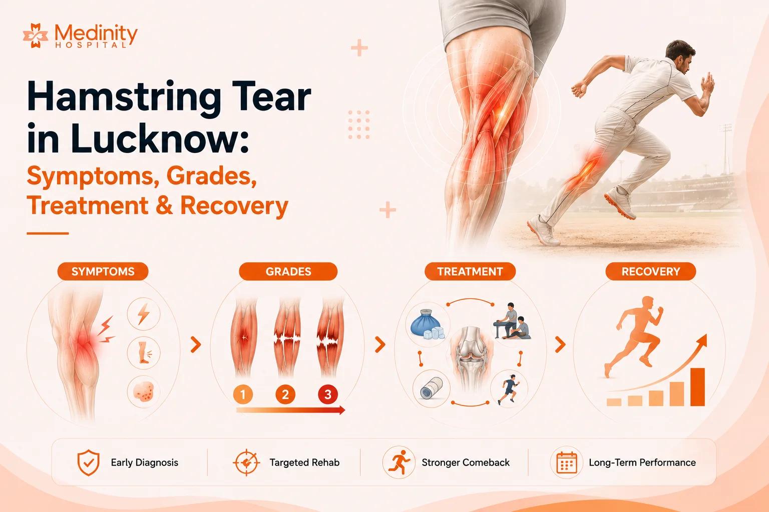 Hamstring muscle anatomy diagram Medinity Hospital Lucknow