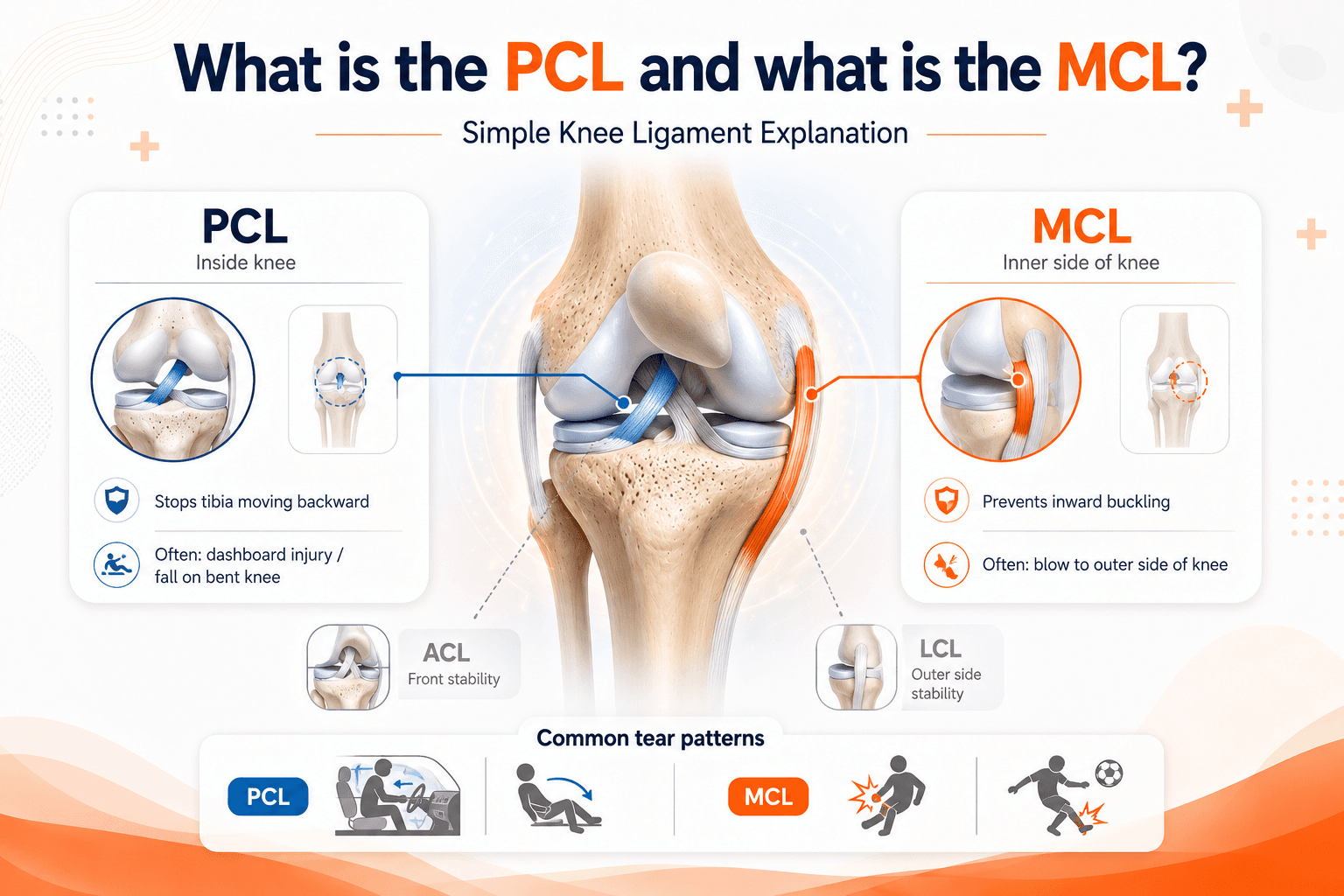 What is PCL and MCL anatomy Medinity Hospital Lucknow