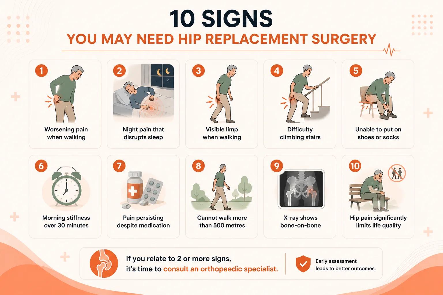 10 signs you need hip replacement surgery Lucknow Dr R.P. Singh Medinity Hospital