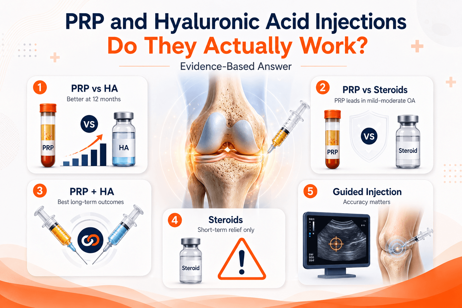 PRP vs hyaluronic acid injection comparison knee pain Lucknow Medinity Hospital