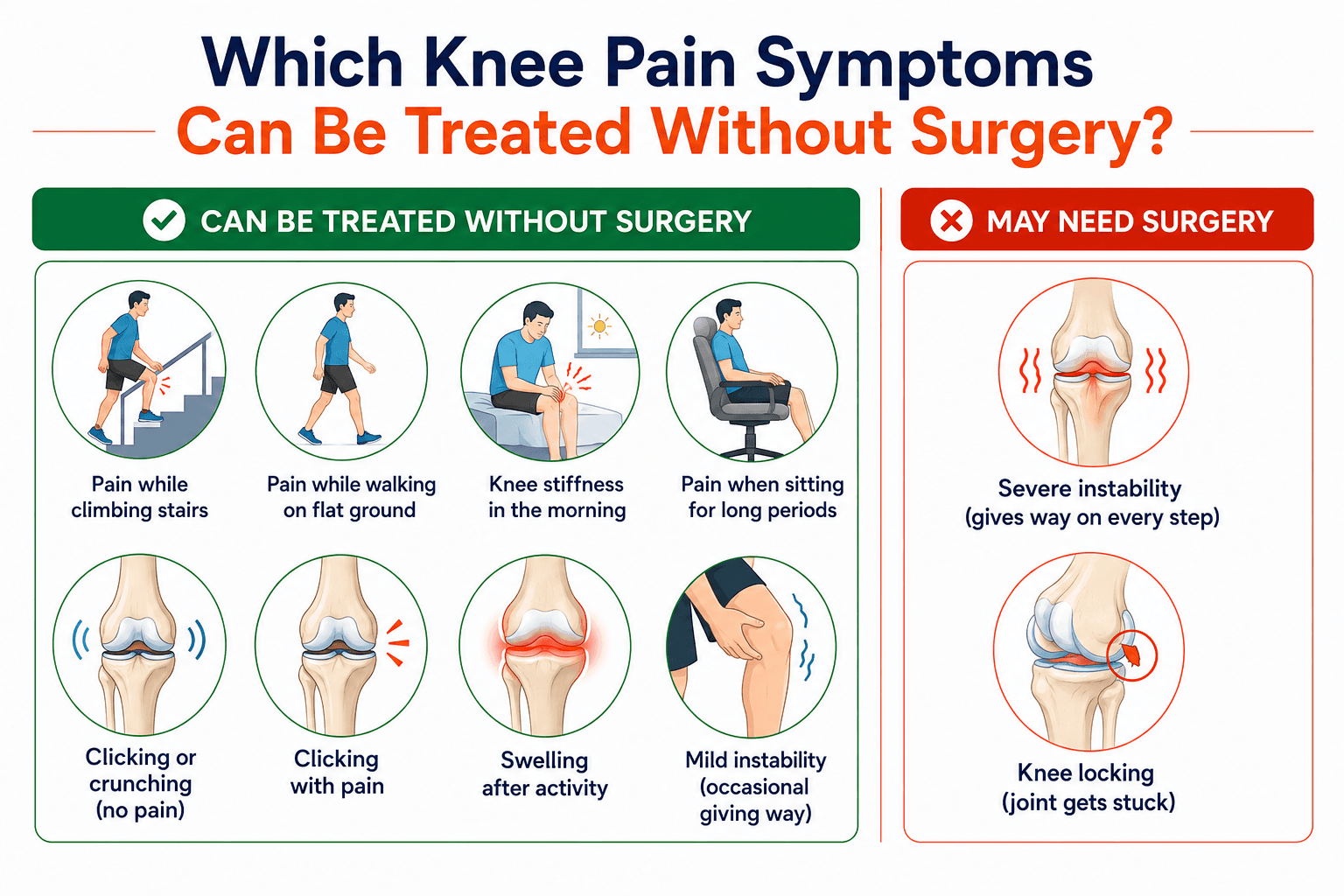 Knee pain symptoms non-surgical vs surgical Lucknow Medinity Hospital Dr R.P. Singh