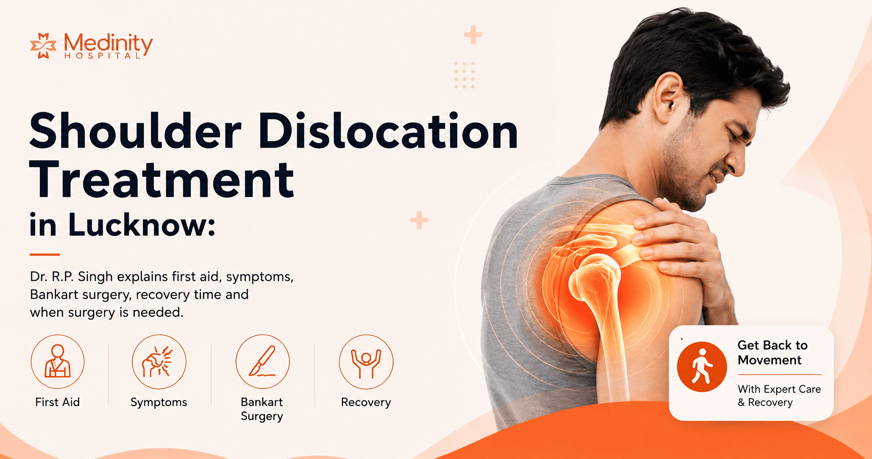 Shoulder Dislocation Treatment in Lucknow: First Aid, Bankart Surgery & Recovery